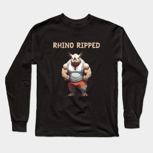 Ripped body gym motivation Long Sleeve T-Shirt